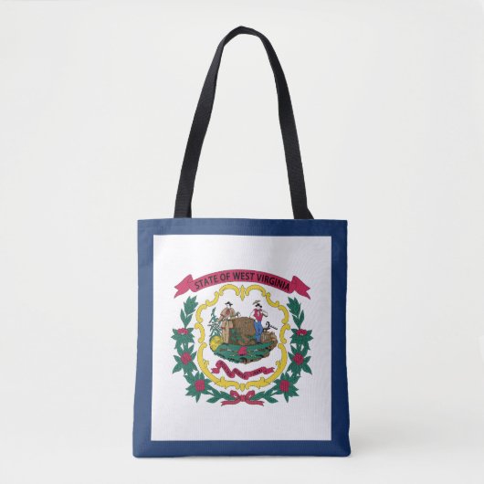 Vlag van West Virginia Tote Bag (Voorkant)