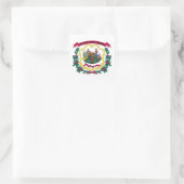 Vlag van West Virginia Vierkante Sticker (Tas)