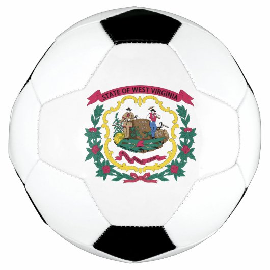Vlag van West Virginia Voetbal (Voorkant)