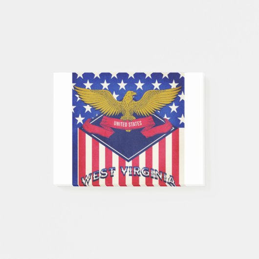 Vlag van West Virginia, VS Post-it® Notes (Voorkant)