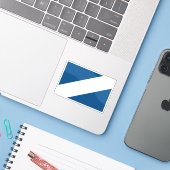 Vlag van Westergoa, Nederland Sticker (Laptop met iPhone)