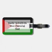 Vlag van Westerne Sahara - Easy ID Personal Bagagelabel (Achterkant horizontaal)