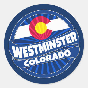 Vlag van Westminster Colorado breekt stickers