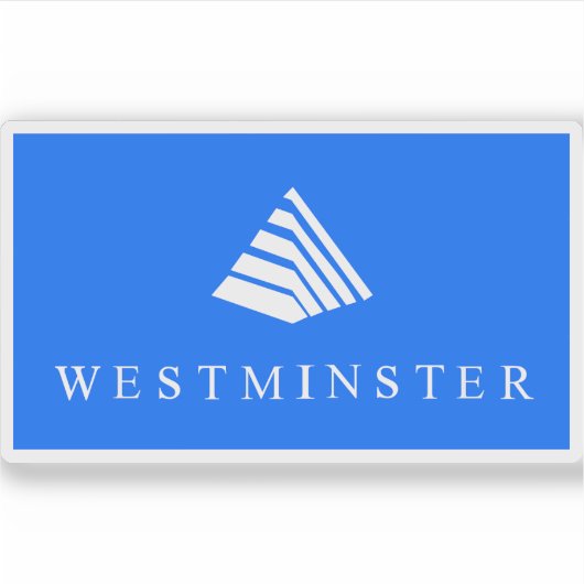 Vlag van Westminster, Colorado Sticker (Voorkant)