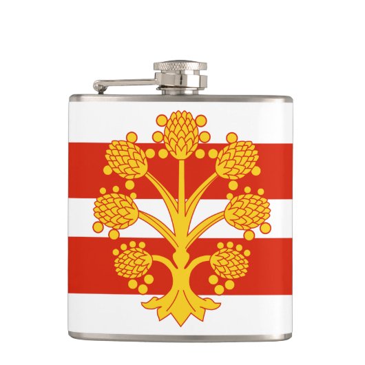 Vlag van Westmorland Hip Flask Heupfles (Voorkant)