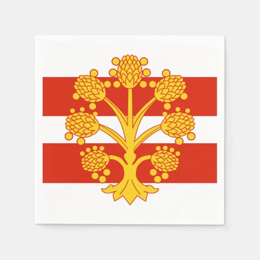 Vlag van Westmorland Paper Napkins Servet (Voorkant)