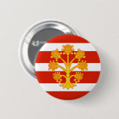Vlag van Westmorland Pinback Button (Voorkant /achterkant)