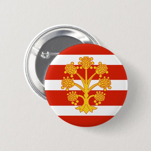 Vlag van Westmorland Pinback Button (Voorkant /achterkant)