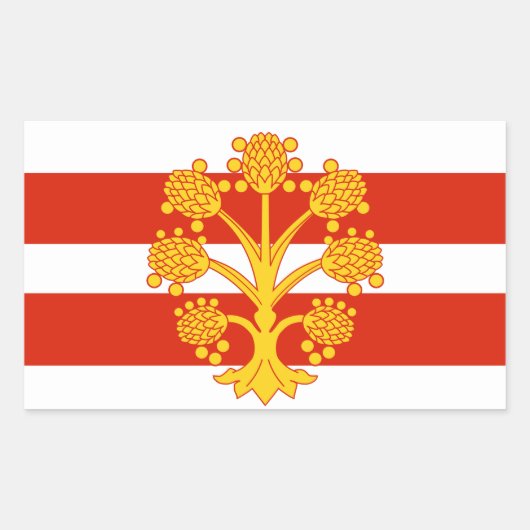 Vlag van Westmorland Rechthoekige sticker (Voorkant)