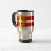 Vlag van Westmorland Travel Mug Reisbeker (Voorkant links)