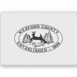 Vlag van Wexford County, Michigan Sticker