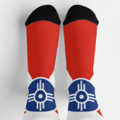 Vlag van Wichita (Kansas) Sokken (Top)