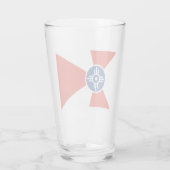 Vlag van Wichita (Kansas, Verenigde Staten) Glas (Achterkant)