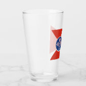 Vlag van Wichita (Kansas, Verenigde Staten) Glas (Rechts)