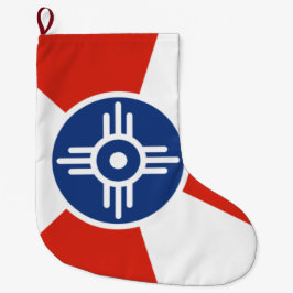 Vlag van Wichita (Kansas, Verenigde Staten) Grote Kerstsok