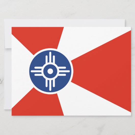 Vlag van Wichita (Kansas, Verenigde Staten) Kaart (Voorkant)