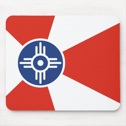 Vlag van Wichita (Kansas, Verenigde Staten) Muismat (Voorkant)
