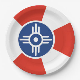 Vlag van Wichita (Kansas, Verenigde Staten) Papieren Bordje