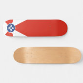 Vlag van Wichita (Kansas, Verenigde Staten) Persoonlijk Skateboard (Horizontaal)