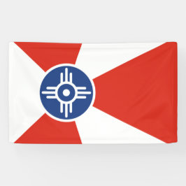 Vlag van Wichita (Kansas, Verenigde Staten) Spandoek