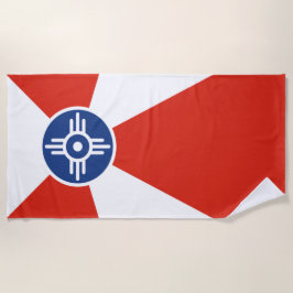 Vlag van Wichita (Kansas, Verenigde Staten) Strandlaken