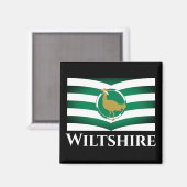 Vlag van Wiltshire - ENGELAND Magneet (Voorkant / Achterkant)