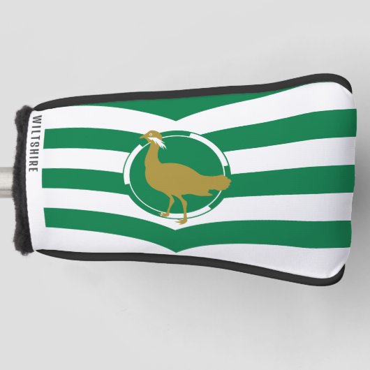 Vlag van Wiltshire - ENGLAND Golfheadcover (Voorkant)