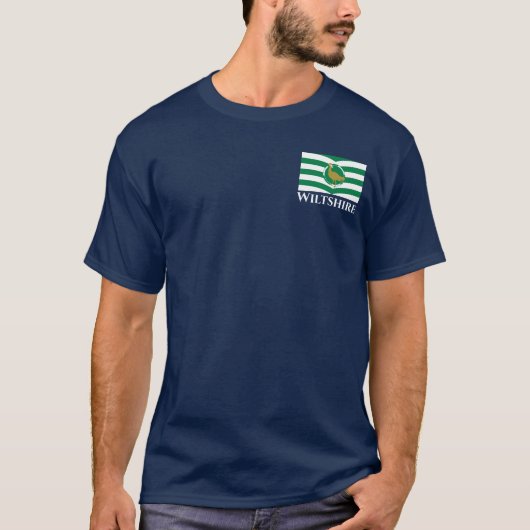 Vlag van Wiltshire - ENGLAND T-Shirt (Voorkant)