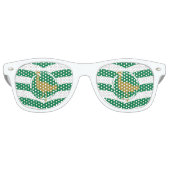 Vlag van Wiltshire Retro Sunbril Retro Zonnebril (Voorkant)