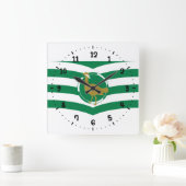 Vlag van Wiltshire Square Wall Clock Vierkante Klok (Huis)