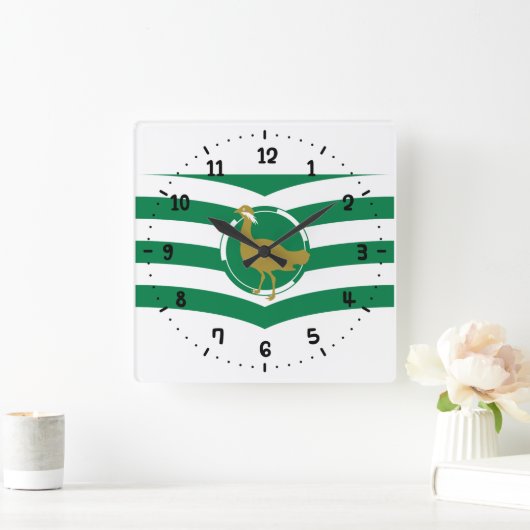 Vlag van Wiltshire Square Wall Clock Vierkante Klok (Huis)