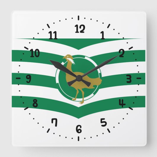 Vlag van Wiltshire Square Wall Clock Vierkante Klok (Voorkant)