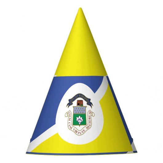 Vlag van Winnipeg, Manitoba  Feesthoedjes (Voorkant)