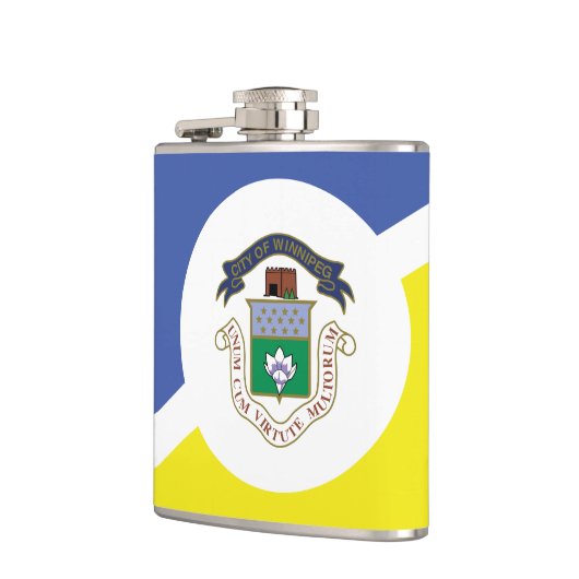 Vlag van Winnipeg, Manitoba Flask Heupfles (Links)
