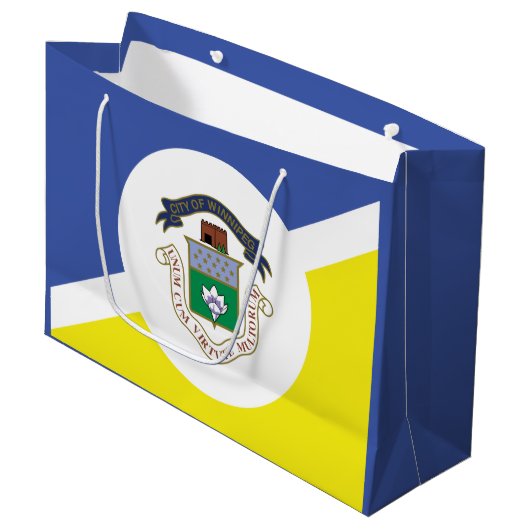 Vlag van Winnipeg, Manitoba Grote Cadeautas (Voorkant Gekanteld)