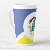 Vlag van Winnipeg, Manitoba Latte Mok (Linkerhoek)