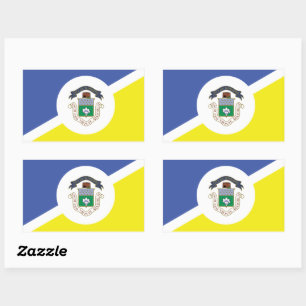 Vlag van Winnipeg, Manitoba Rechthoek Stickers