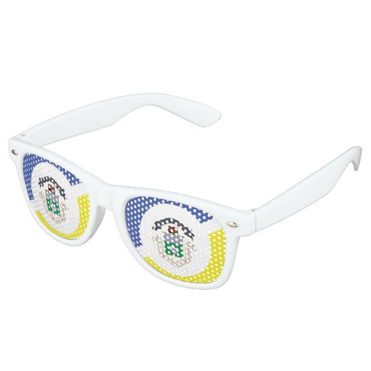 Vlag van Winnipeg, Manitoba Retro Zonnebril (Gekanteld)