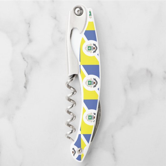 Vlag van Winnipeg, Manitoba Waiter's Corkschroef Kurkentrekker (Voorkant)