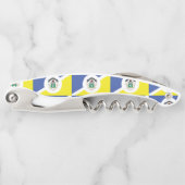 Vlag van Winnipeg, Manitoba Waiter's Corkschroef Kurkentrekker (Voorkant)