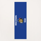 Vlag van Wisconsin (VS-staat) Yogamat (Voorkant)
