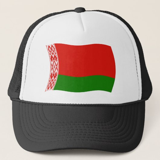 Vlag van Wit-Rusland Hoed Trucker Pet (Voorkant)