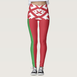 Vlag van Wit-Rusland Leggings Patriotisch