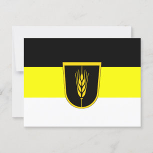 Vlag van Wolgadeutsche (zwart-gele/witte versie) Briefkaart