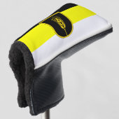 Vlag van Wolgadeutsche (zwart-gele/witte versie) Golfheadcover (3/4 voorkant)