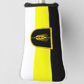Vlag van Wolgadeutsche (zwart-gele/witte versie) Golfheadcover (Draai 90)
