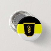 Vlag van Wolgadeutsche (zwart-gele/witte versie) Ronde Button 3,2 Cm (Voorkant /achterkant)