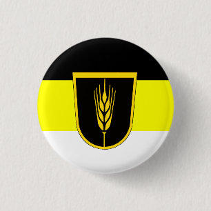 Vlag van Wolgadeutsche (zwart-gele/witte versie) Ronde Button 3,2 Cm