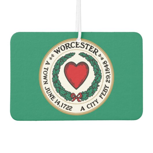 vlag van Worcester Luchtverfrisser (Voorkant)