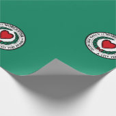 Vlag van Worcester, Massachusetts Cadeaupapier (Hoek)